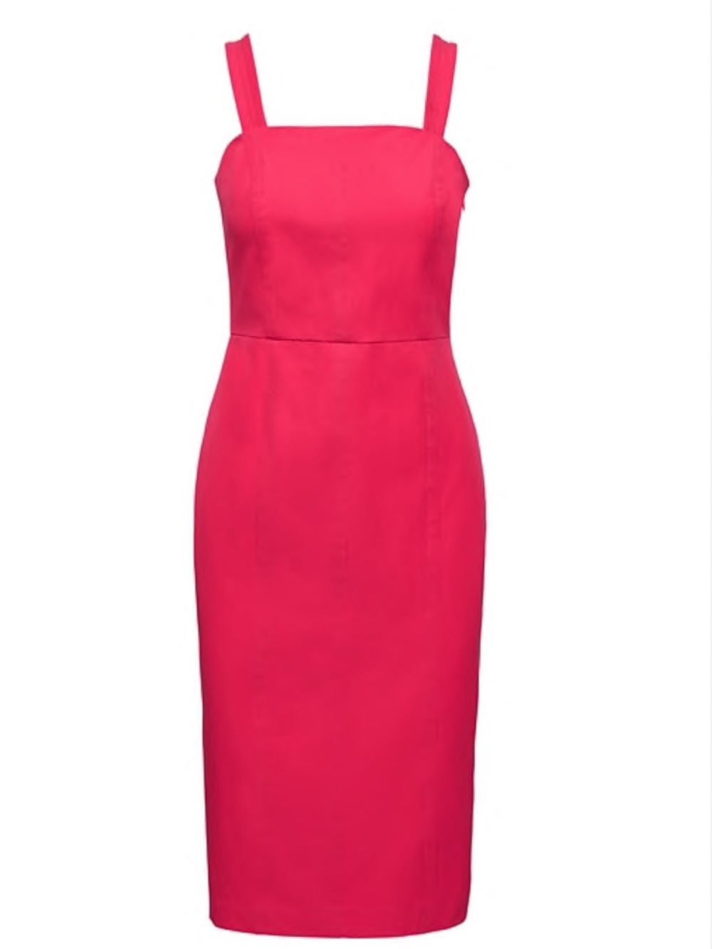 Banana Republic Bright Pink Dress with Square Neck | 6